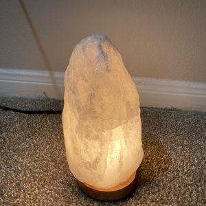 White salt lamp